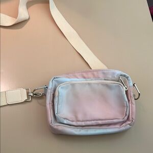 Pastel Pink and Blue Crossbody Bag